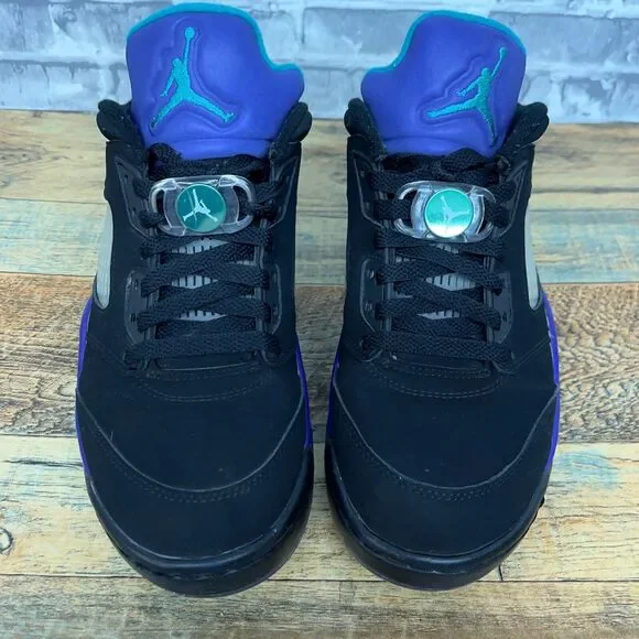 Nike Jordan 5 Retro Low Golf Shoes Black Grape‎ Purple CU4523-001 Mens Size 6